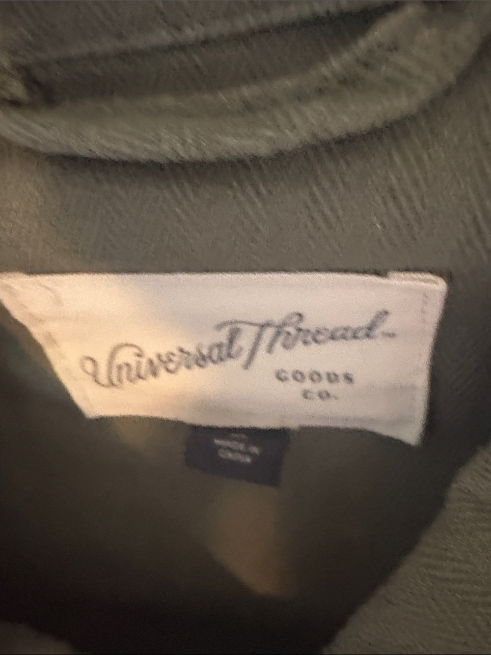 Universal Thread Olive Utility Jacket with Button Flap Pockets - Picture 2 of 7